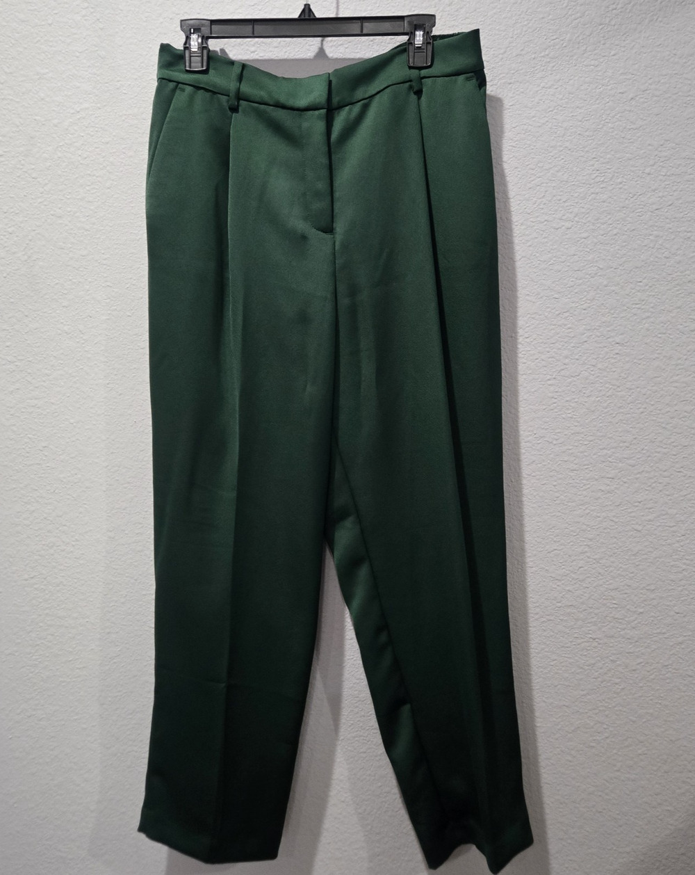 Ann Taylor Loft 10 Green Tailored Pleated Trousers Holiday